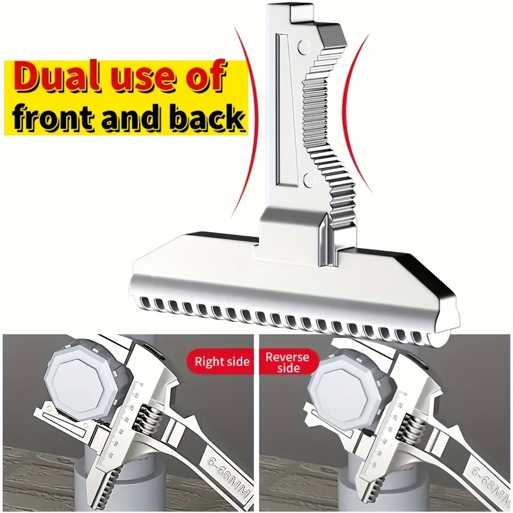 Adjustable Bathroom Wrench—Wide-Opening Design for Plumbing Repairs