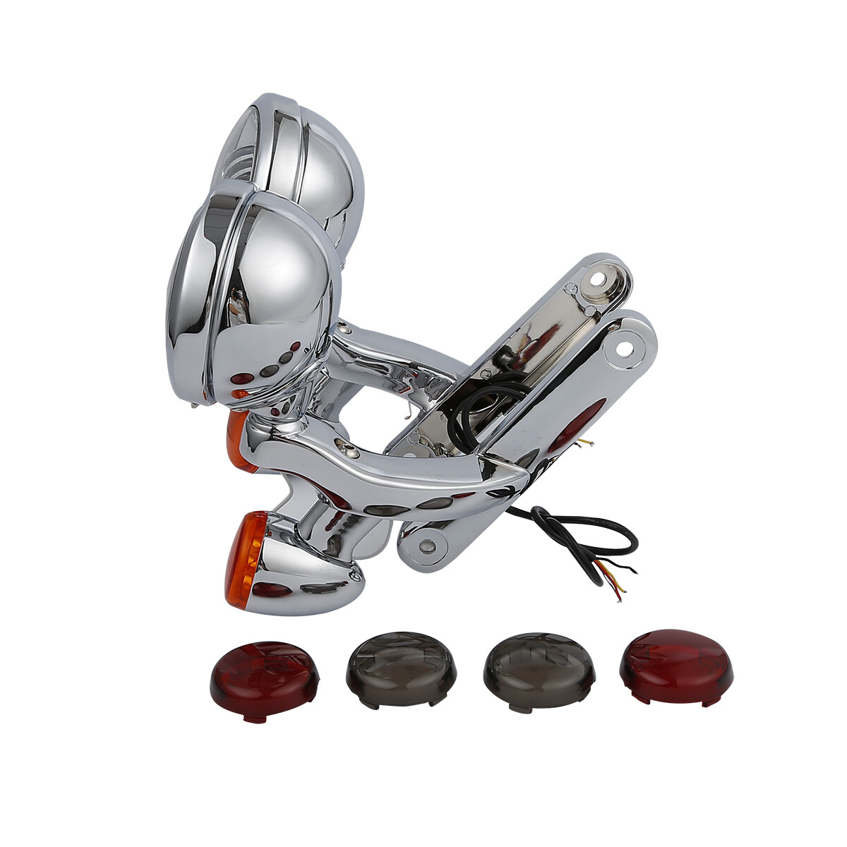 4.5" Passing Driving Spot Fog Turn Signal Light Bracket Fit For Harley Touring