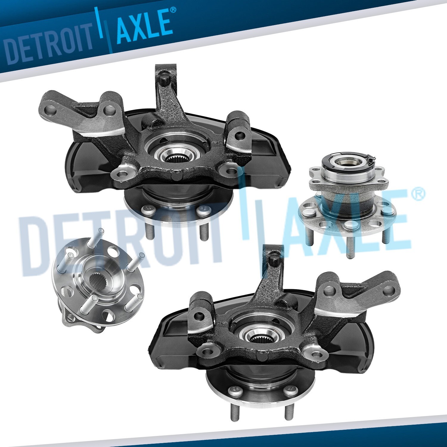 AWD Front Steering Knuckles Rear Wheel Bearing Hubs for Compass Patriot Caliber