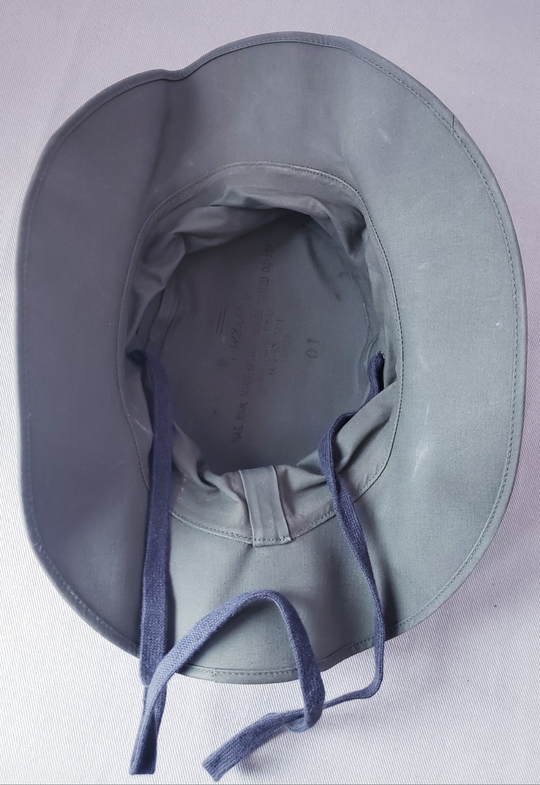 Vietnam Era US Army Rubberized Cotton Rain Hat Boonie Cap OG-107