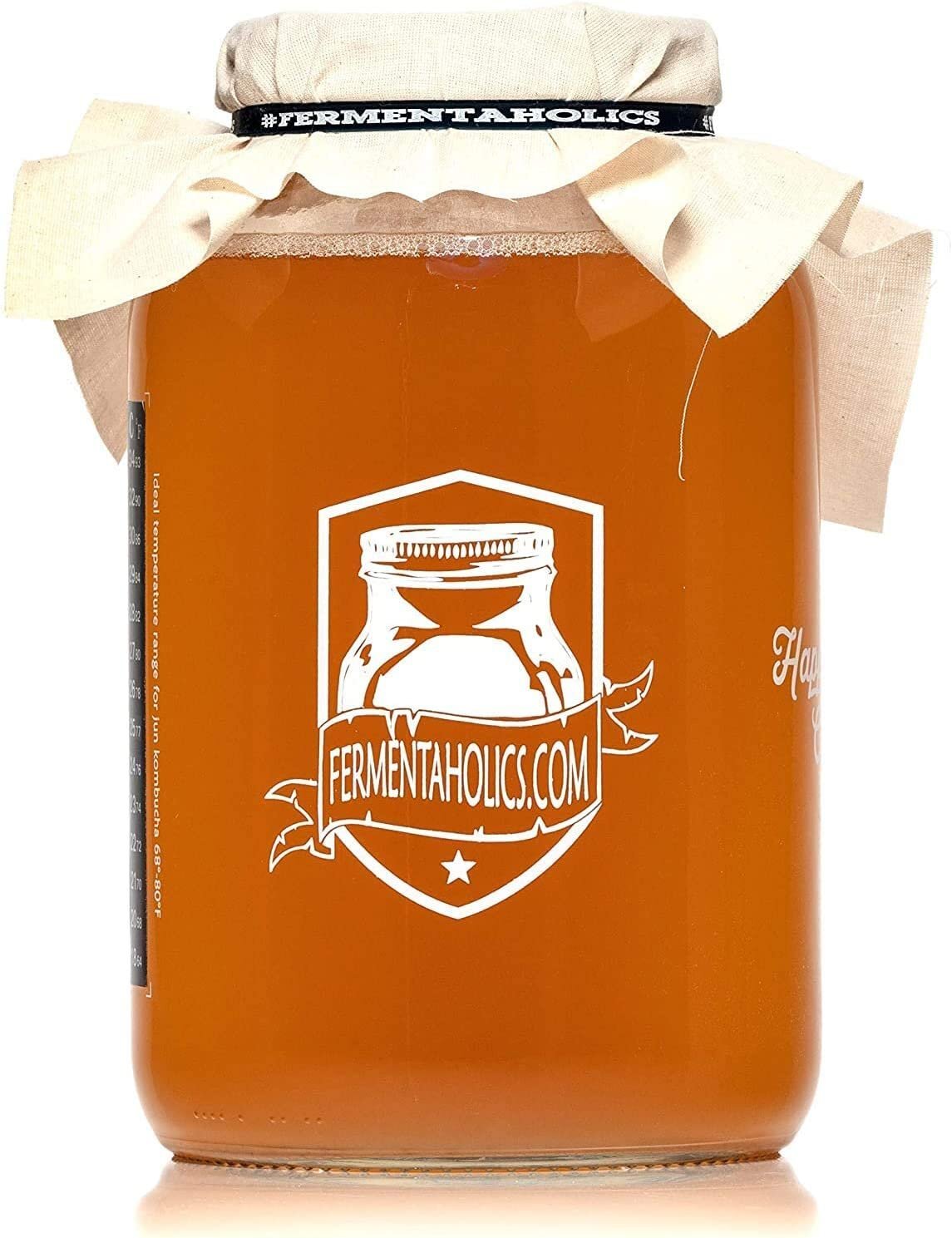 Fermentaholics SCOBY USDA Organic Live Kombucha Starter Culture Half Gallon