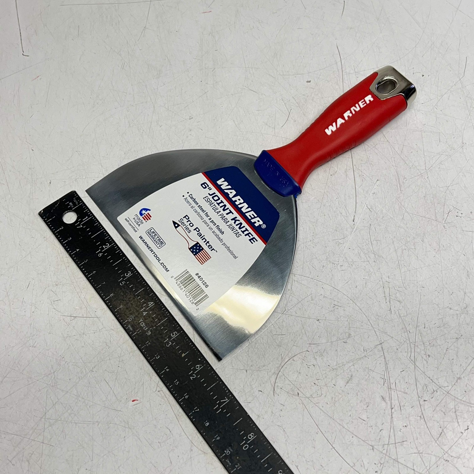 WARNER (2 PACK) Pro Painter Series Finish Joint Knife 6" Red/Blue 40126