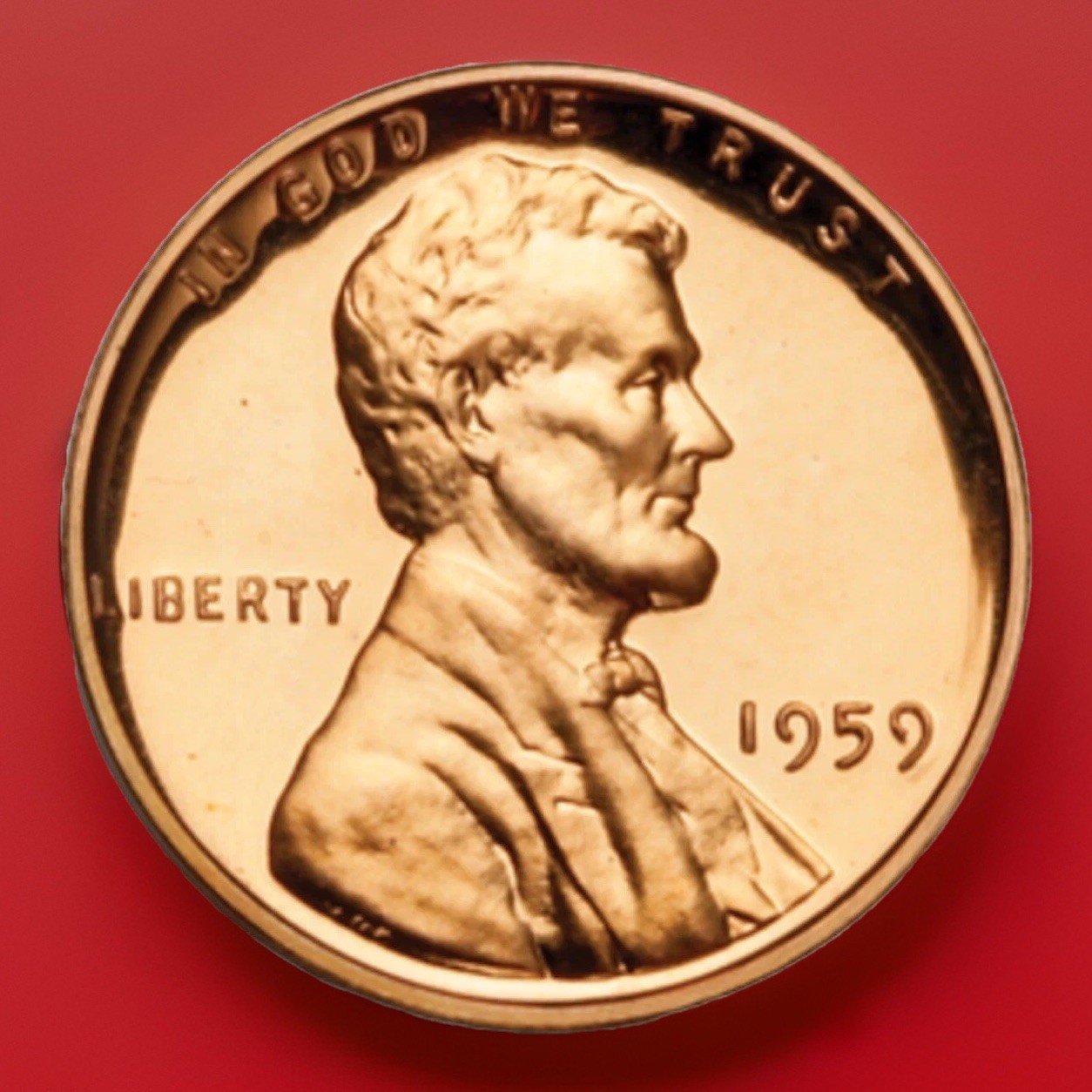 1959 Proof Red Gem Lincoln Memorial Cent FAST SHIPPING