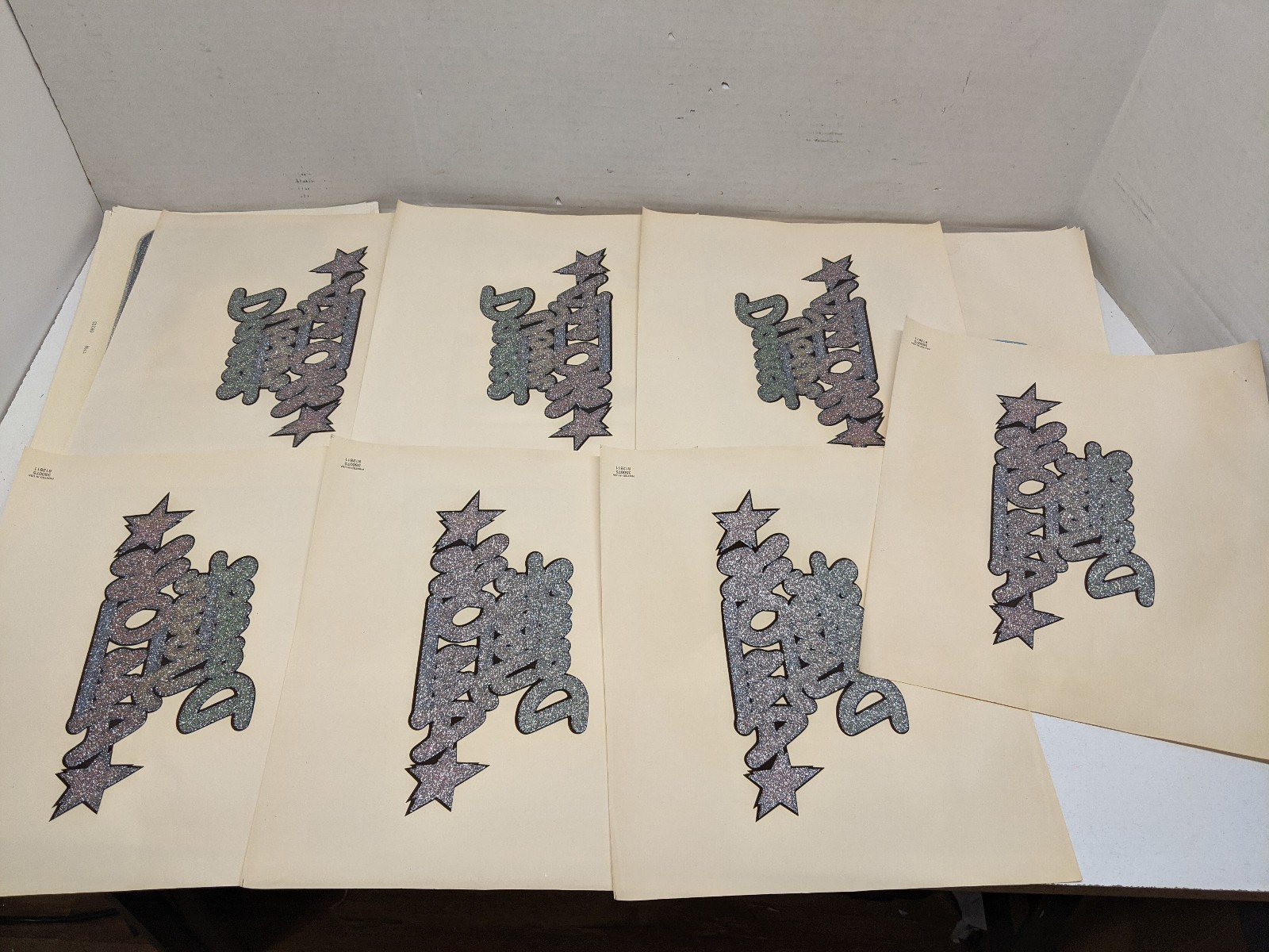 Lot of 50+ 1970s Vintage Iron On Heat Transfers, 8 different designs