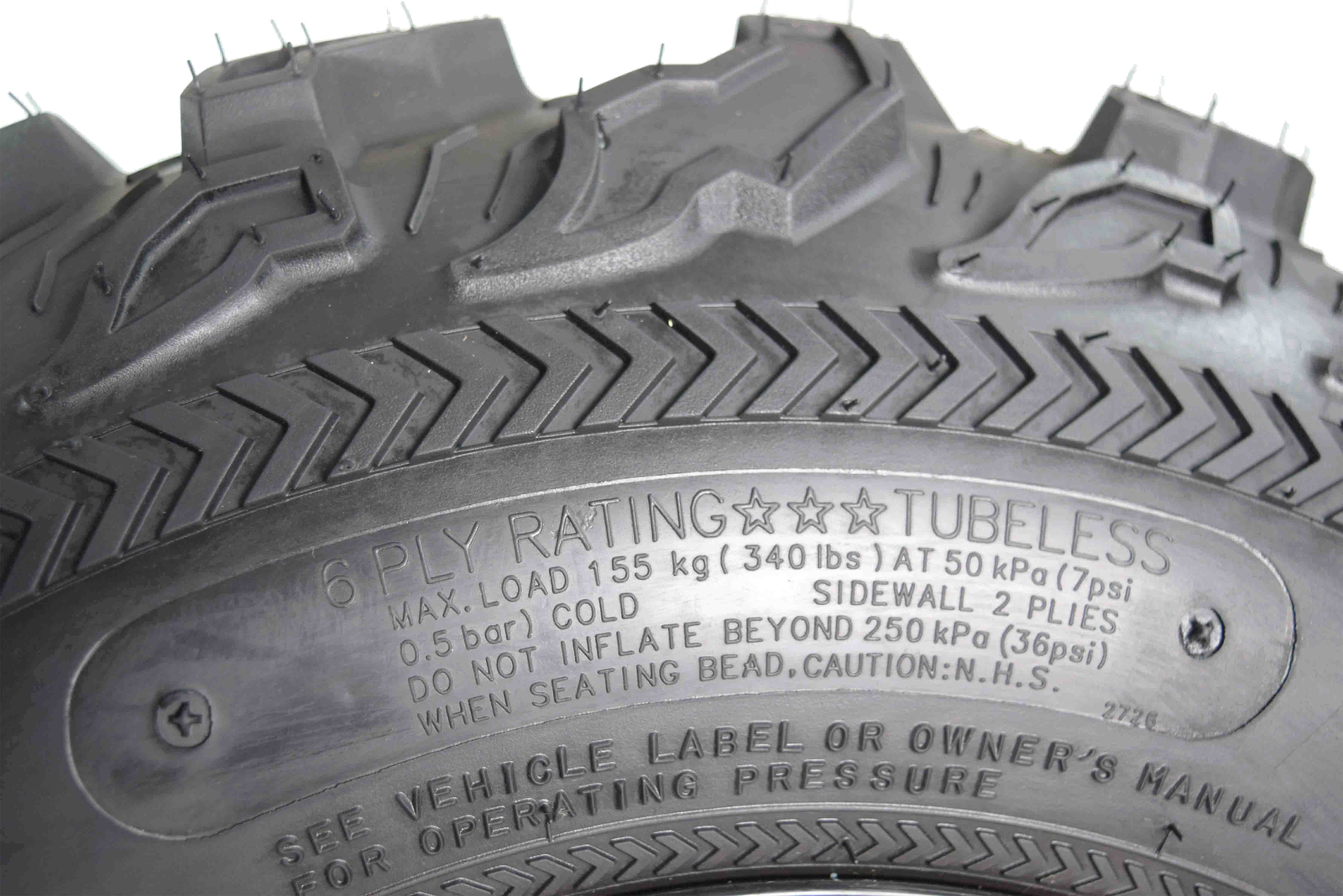 Kenda Bear Claw EX 25x8-12 F 25x10-12 R ATV 6 PLY Tires Bearclaw - 4 Pack Set