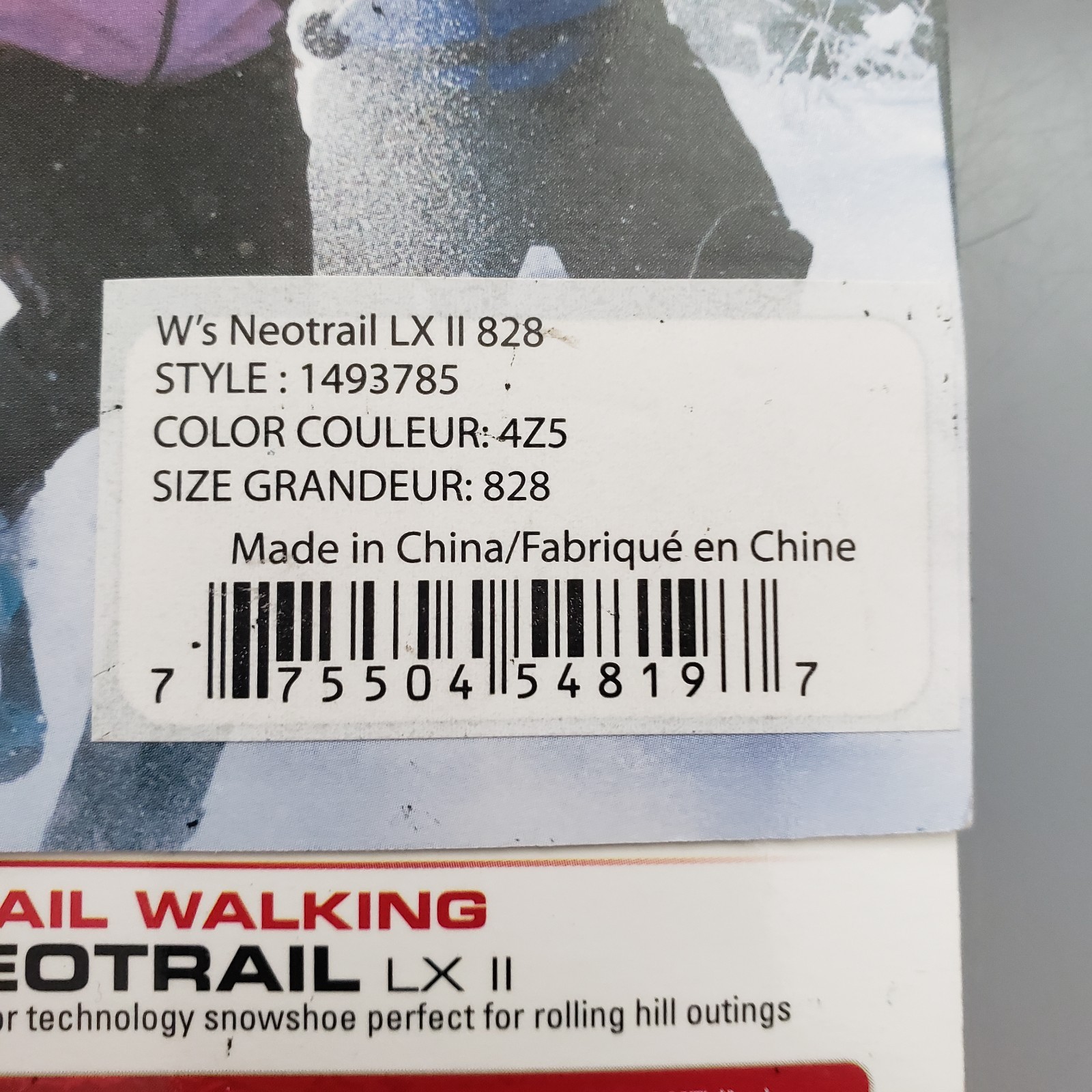 Louis Garneau Neotrail LX II Trail Walking Snowshoes Women's 828 Large NEW