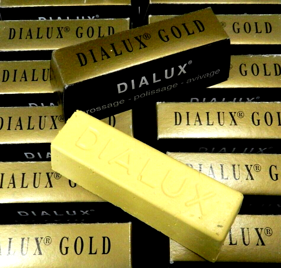 DIALUX GOLD Polishing Compound Jewelry Rouge Super-Finish Highest Gloss - 1 Bar