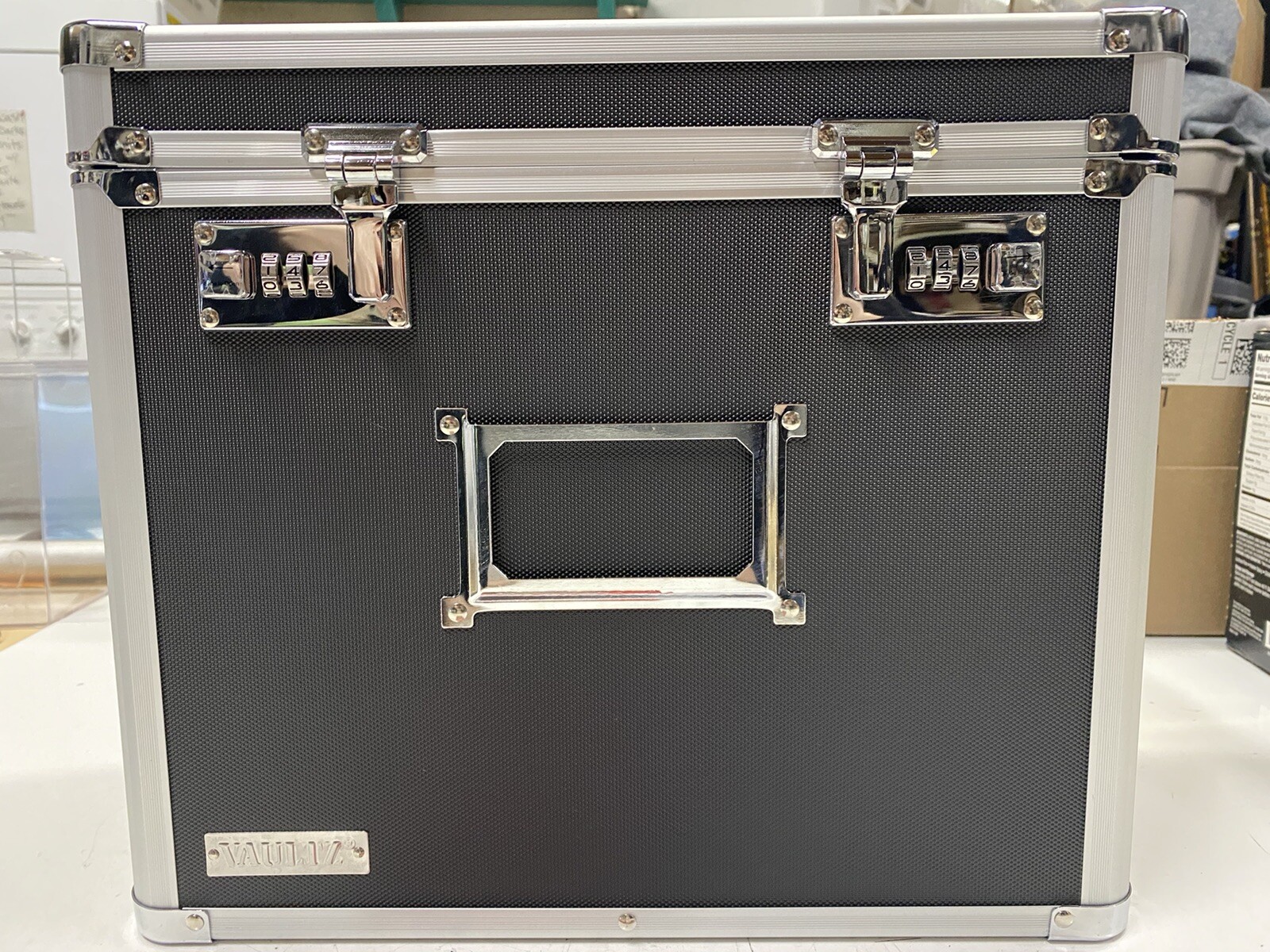 Vaultz Locking File Tote, Letter Size - 13.7" x 6.62" x 11.6"