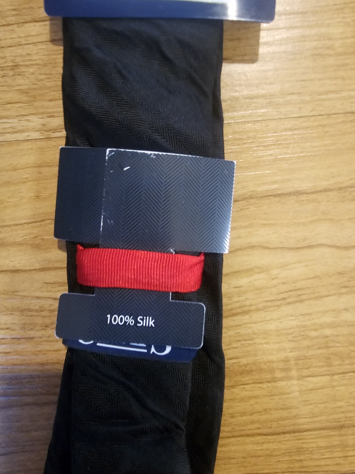 Chaps 100% Silk Neck Tie Solid Black Youth Kids Dressy