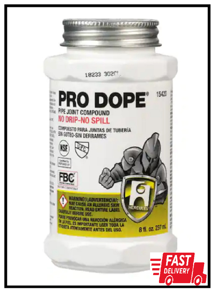 Pro Dope 8 Oz. Pipe Joint Compound - Plumbing Sealant NEW