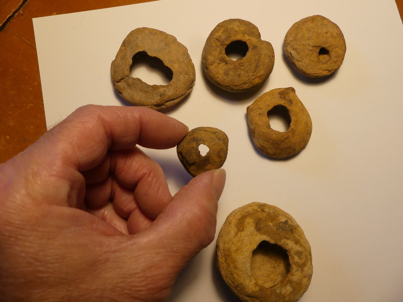 Natural Hagstone Collection – 6 Pieces – Naturally Holed Stones – Protection