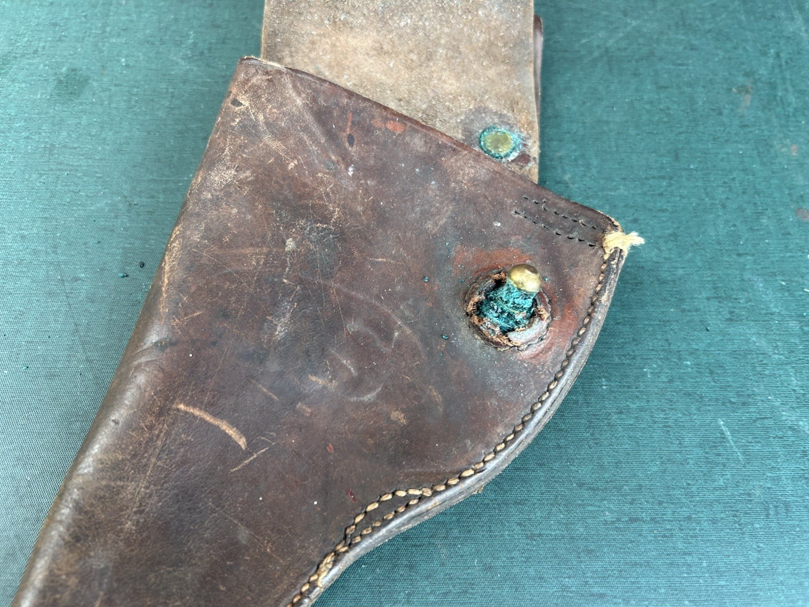 WWI US COLT / SMITH & WESSON MODEL 1917 REVOLVER HOLSTER-MARKED W O D 1918