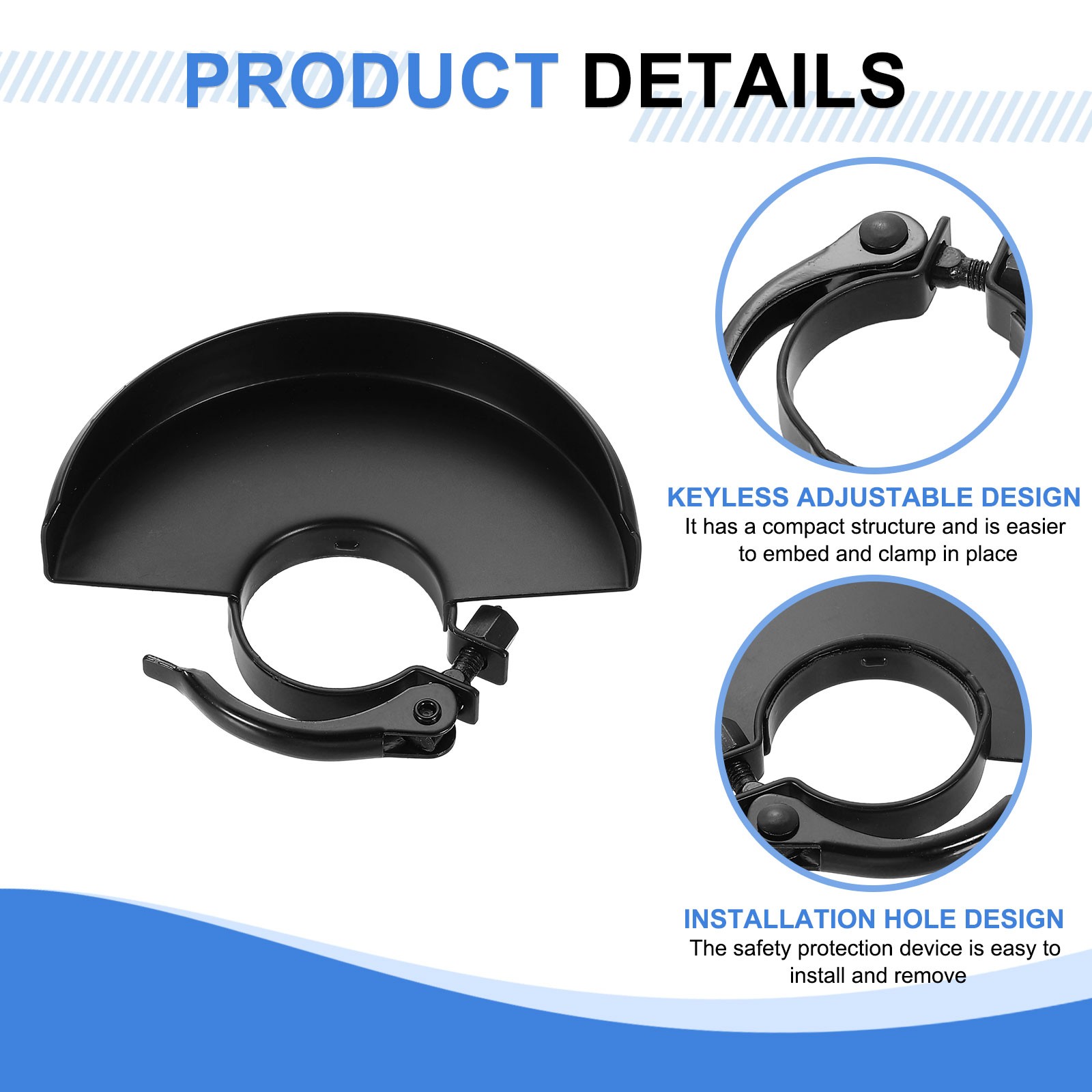 Grinder Guard 4.5" 125mm Dia Metal Adjustable Angle Grinder Protector Cover