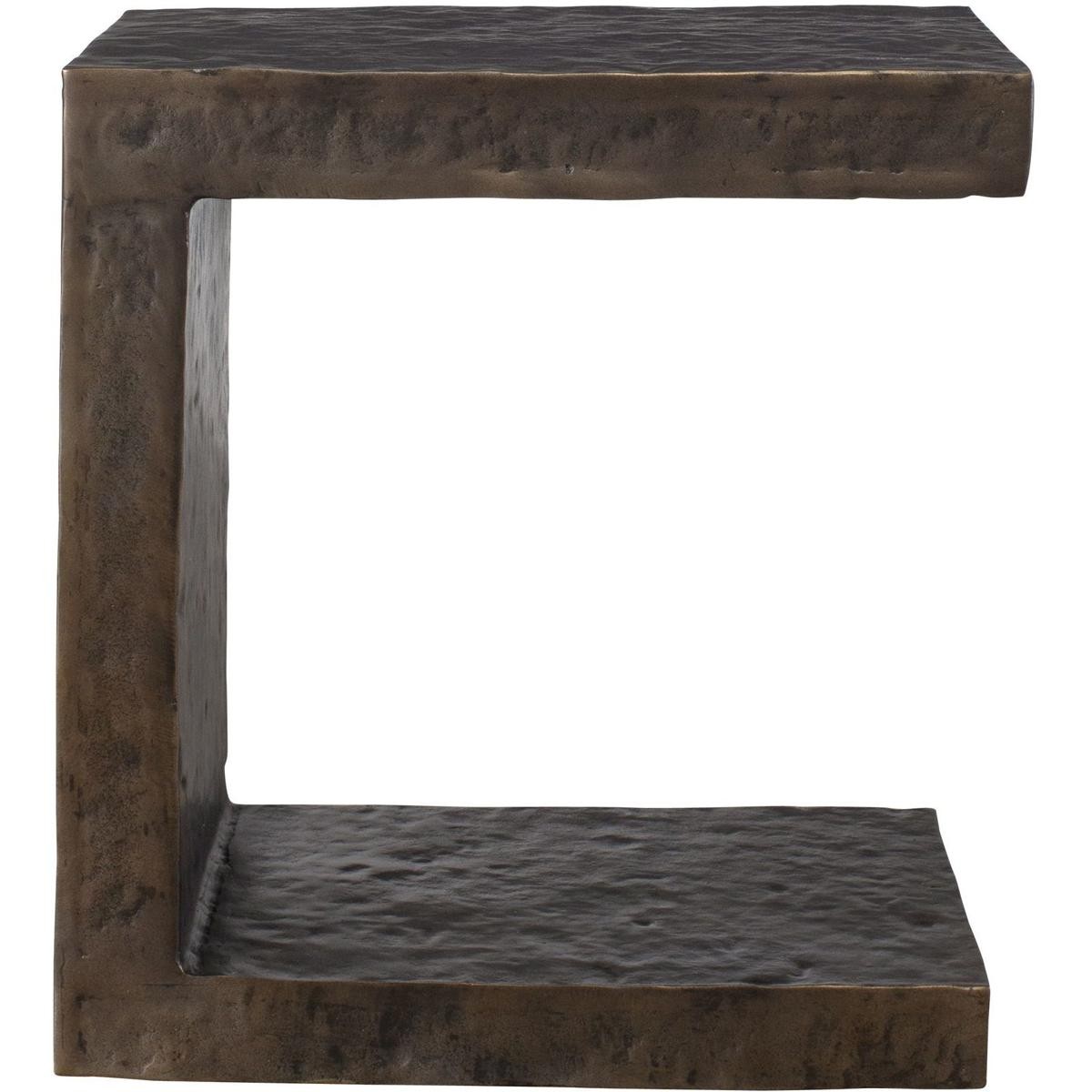 Uttermost 50213 Obra 22 X 20 inch Dark Bronze Outdoor Side Table