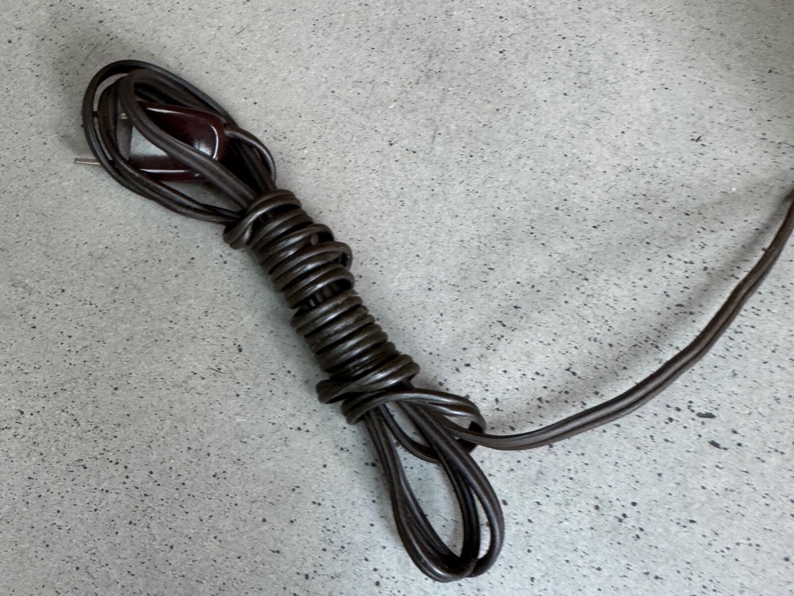 Vintage MCM Black Ceramic Boomerang Lamp Mid Century Modern Lighting Atomic 50s