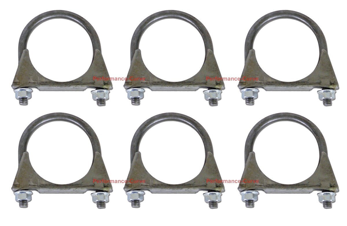 2.5" Exhaust U-Bolt Clamp - 3/8" Rod - Standard Duty - Saddle Style 2 1/2"