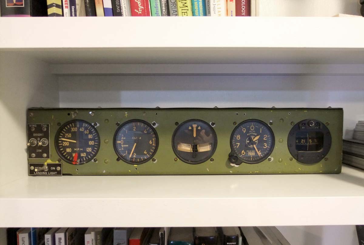 Original Waco CG-4A Hadrian Glider Instrument Panel