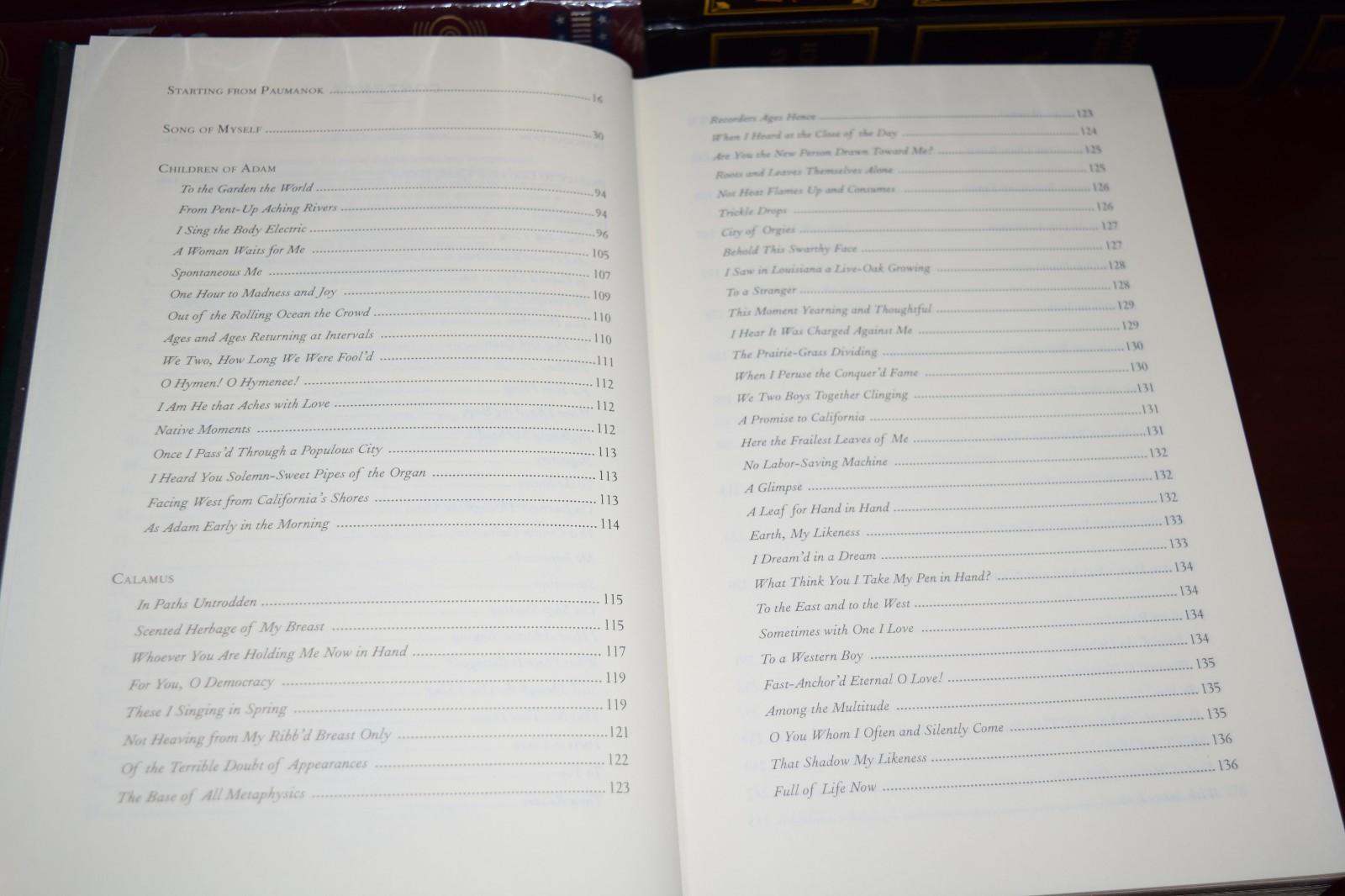 Leaves of Grass by Walt Whitman New Leather Bound Collectible Hardcover Gift