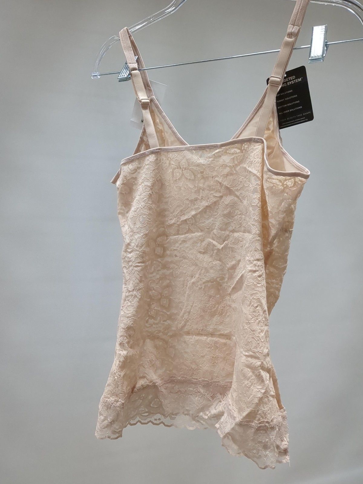 Bali Womens Lace 'n Smooth Fajas Cami Df8l12 Shapewear Tops, Rosewood, Large Us