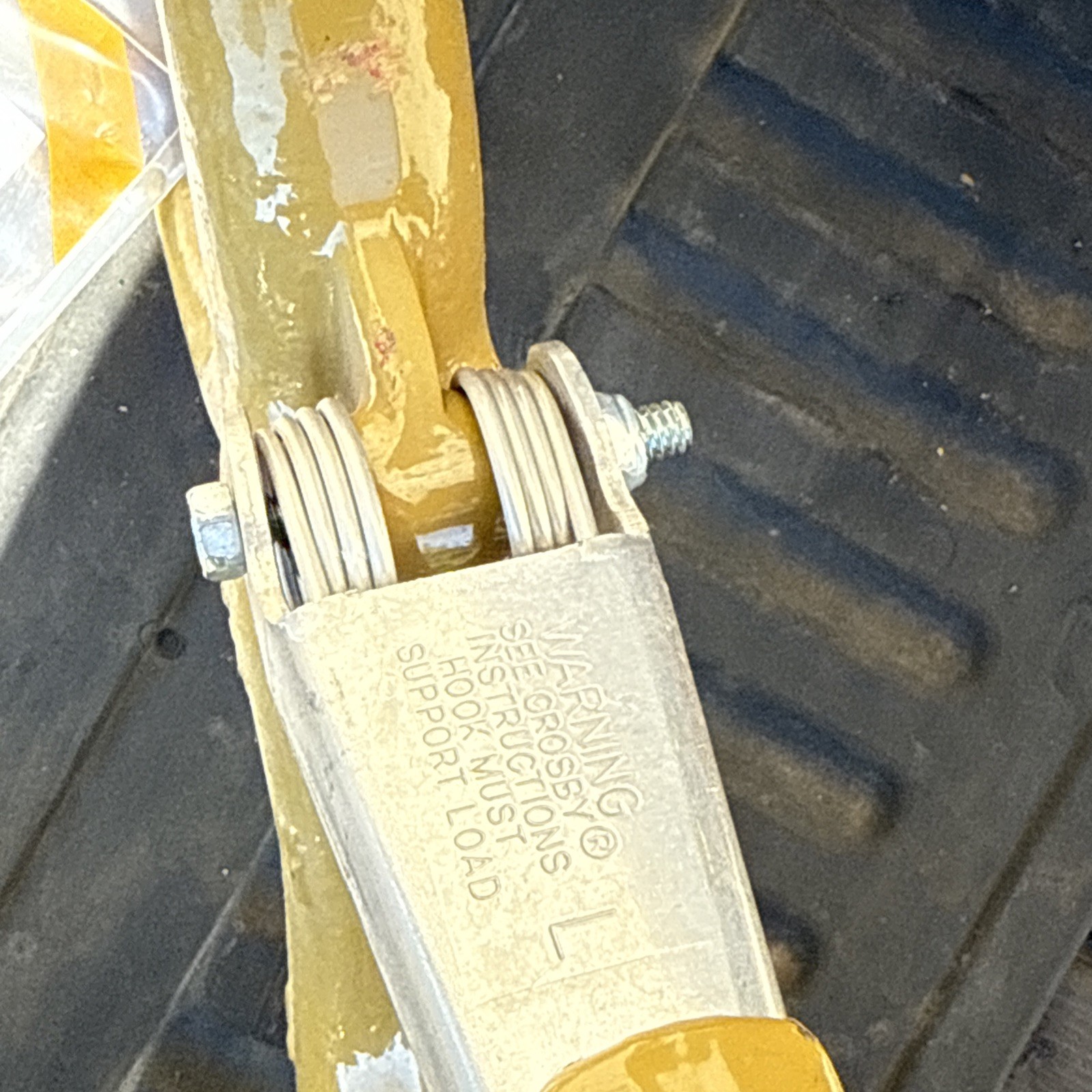 15 Ton Crosby L320 Gold Rigging Lifting Hook With Safety Latch MSRP: $412