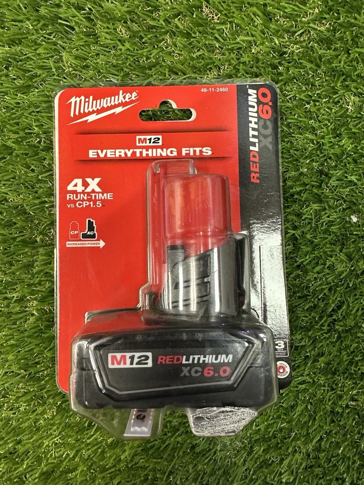 2 PCS MіІwaukеe 48-11-2460 M12 12V RED LITHIUM XC 6.0 Extended Capacity Battery