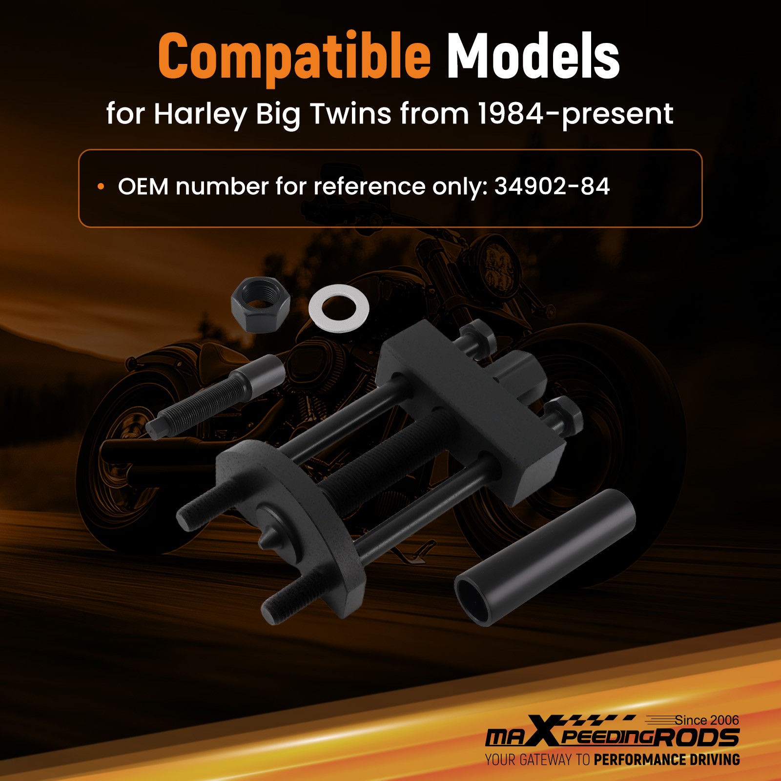 Transmission Mainshaft Inner Bearing Race Puller Tool For 0.98"/ 25 mm Harley