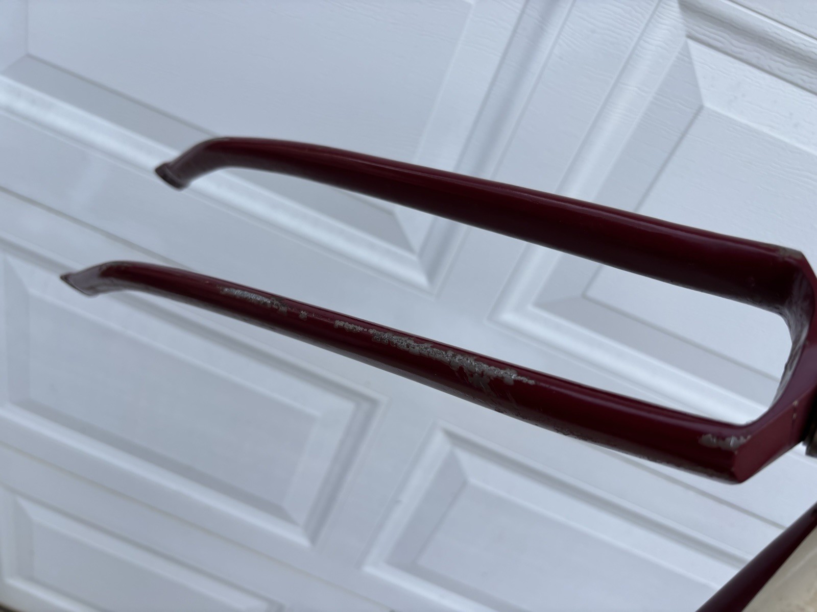 ANTIQUE 1900'S CIRCA ADLAKE 28" REPAINTED MOTORBIKE FRAME SET