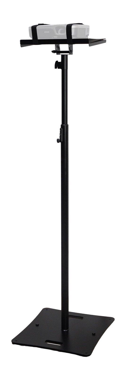 Rockville RLF4 BLACK 10 Foot Solid Base T-Bar Lighting/Projector DJ Stand + Bags