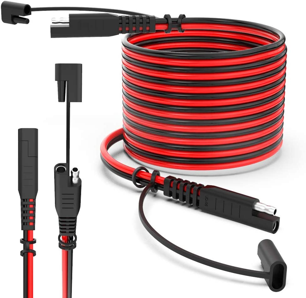 ELECTOP 15Feet SAE to SAE Extension Cable, Quick Connect Disconnect SAE Power Co