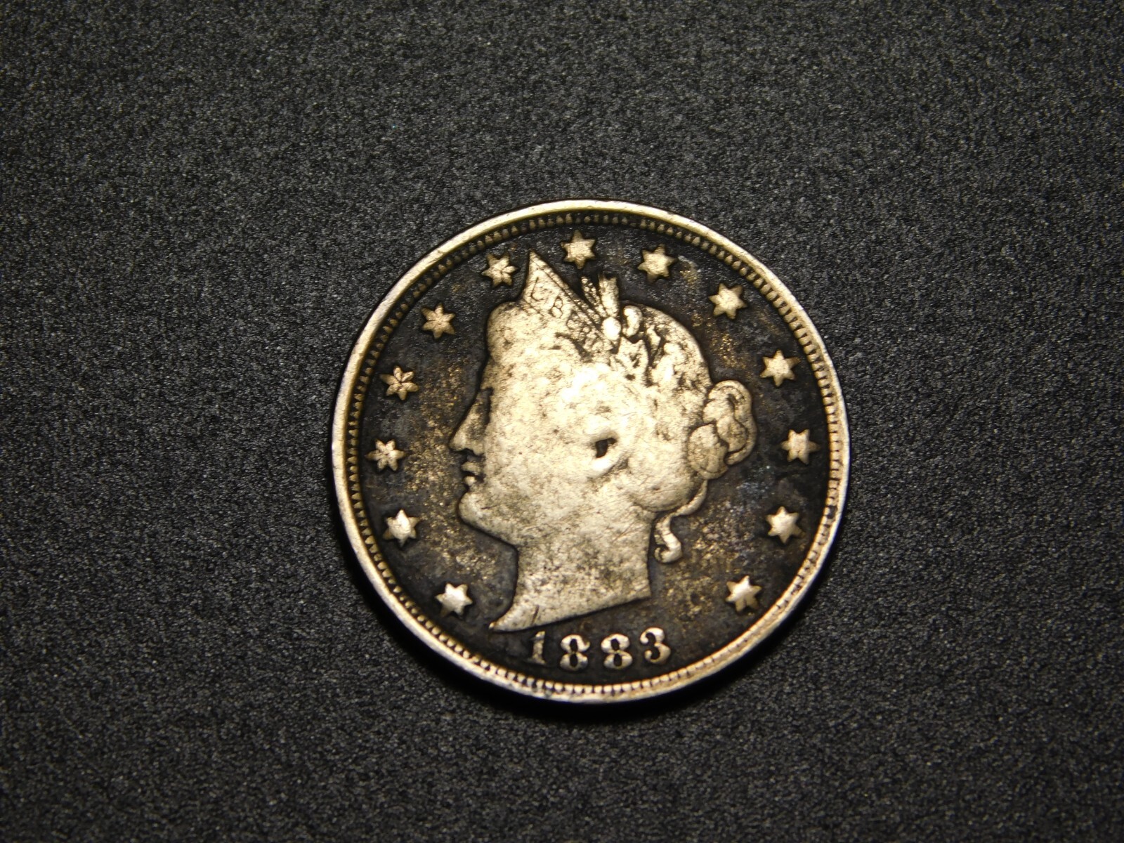 OLD US COIN 1883 LIBERTY HEAD NICKEL with CENTS