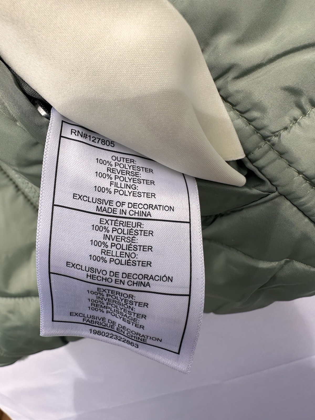 Madden Girl Reversible Winter Coat, Size 10/12, Moss Green, New