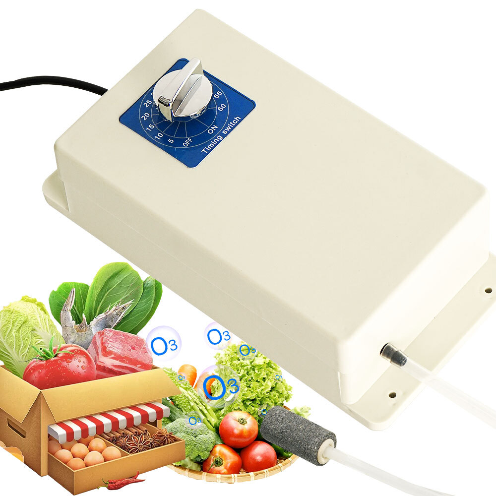 2000mg/h Ozone Generator Ozonator Air Purifier Water Food Vegetable Sterilizer