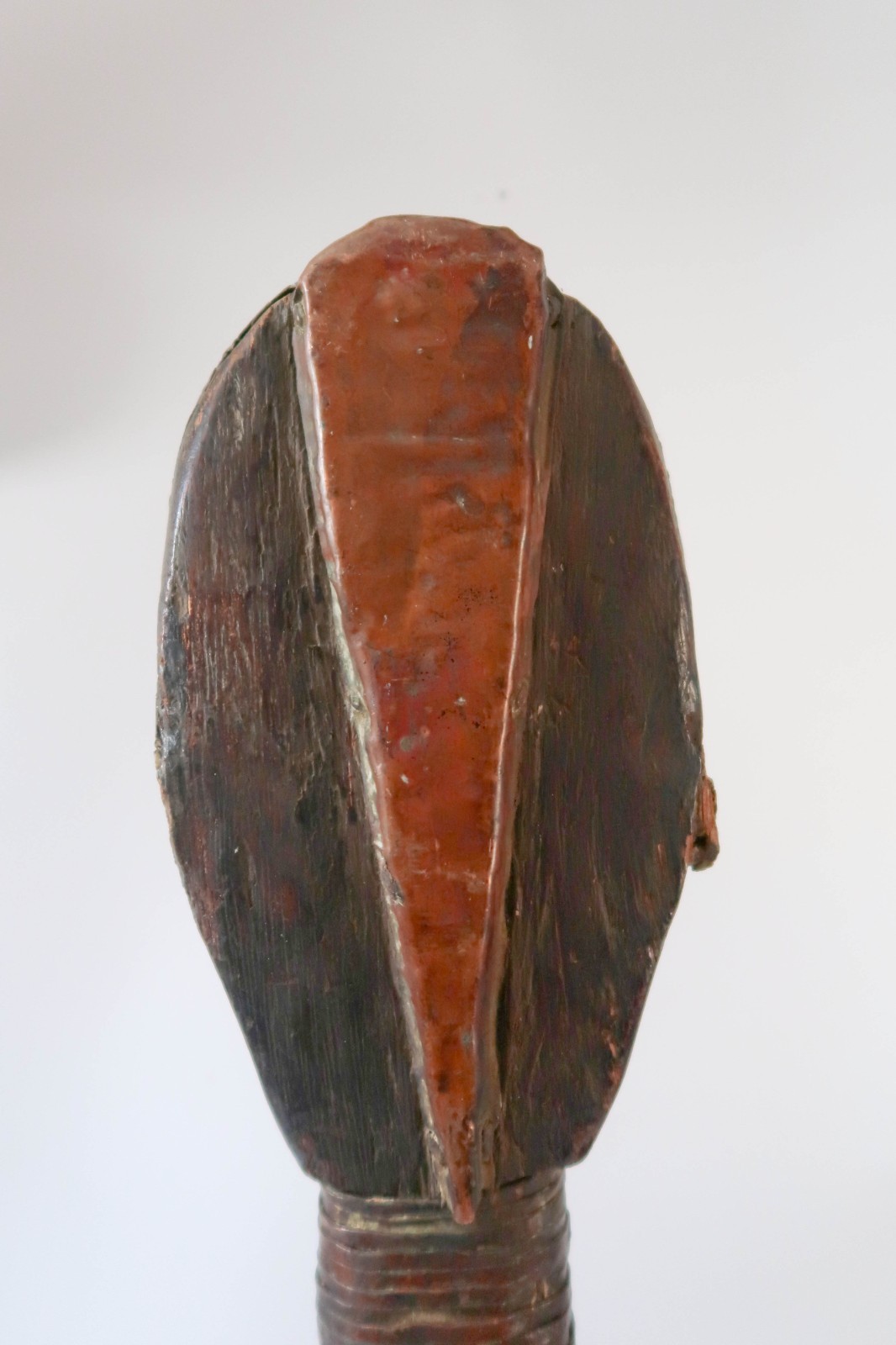 Vintage Sango Mbumba Reliquary Figure Gabon African Tribal Art Statue 22" Wood