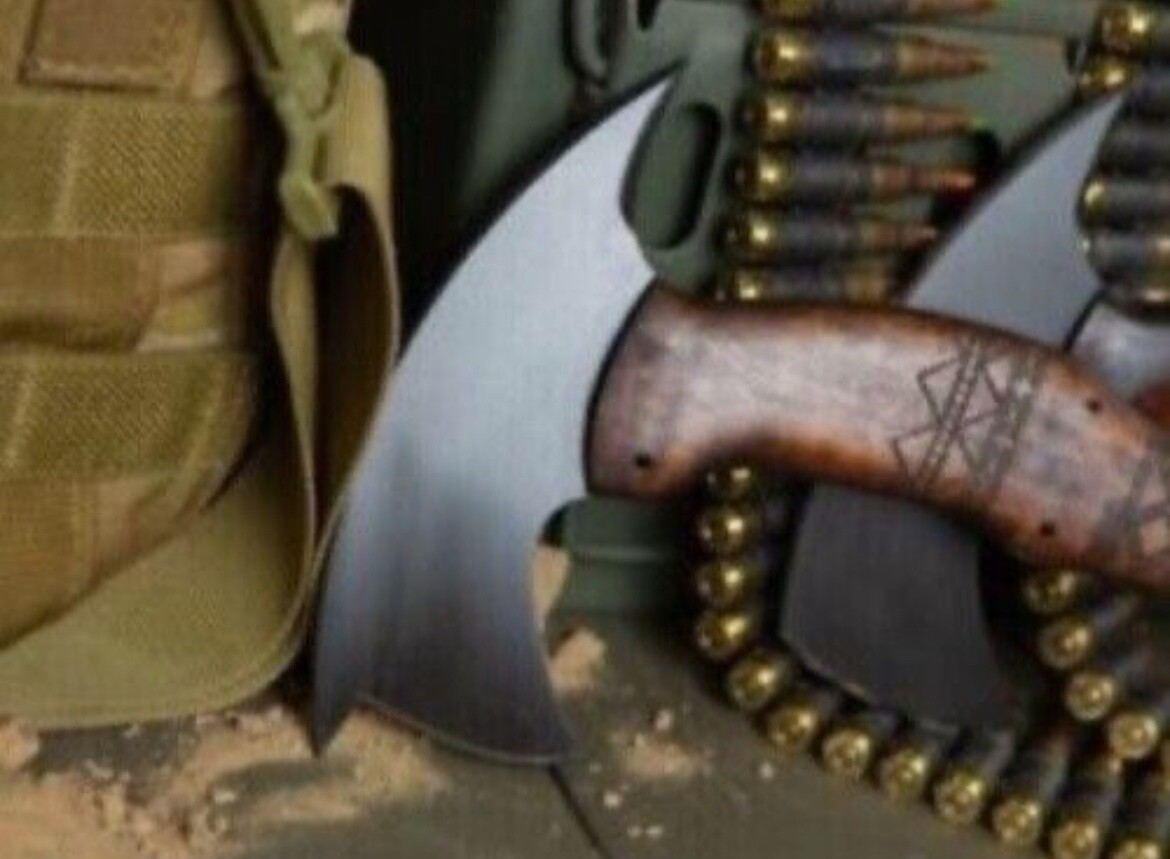 CUSTOM HANDMADE 15" CARBON STEEL REPLICA WINKLER HUNTING/THROWING AXE Leather Sh