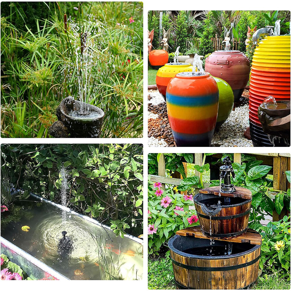 Solar Power Fountain Floating Water Pump for Bird Bath Pond