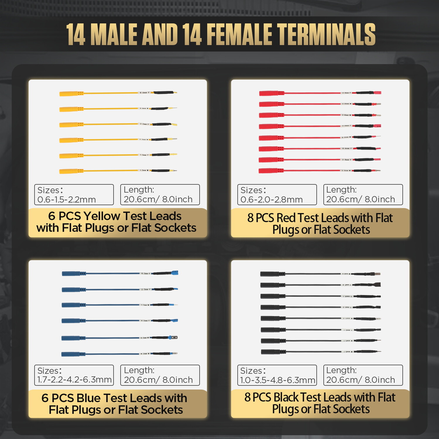 Multimeter Test Leads Kit Automotive Electrical Circuit Test Leads Diagnostic
