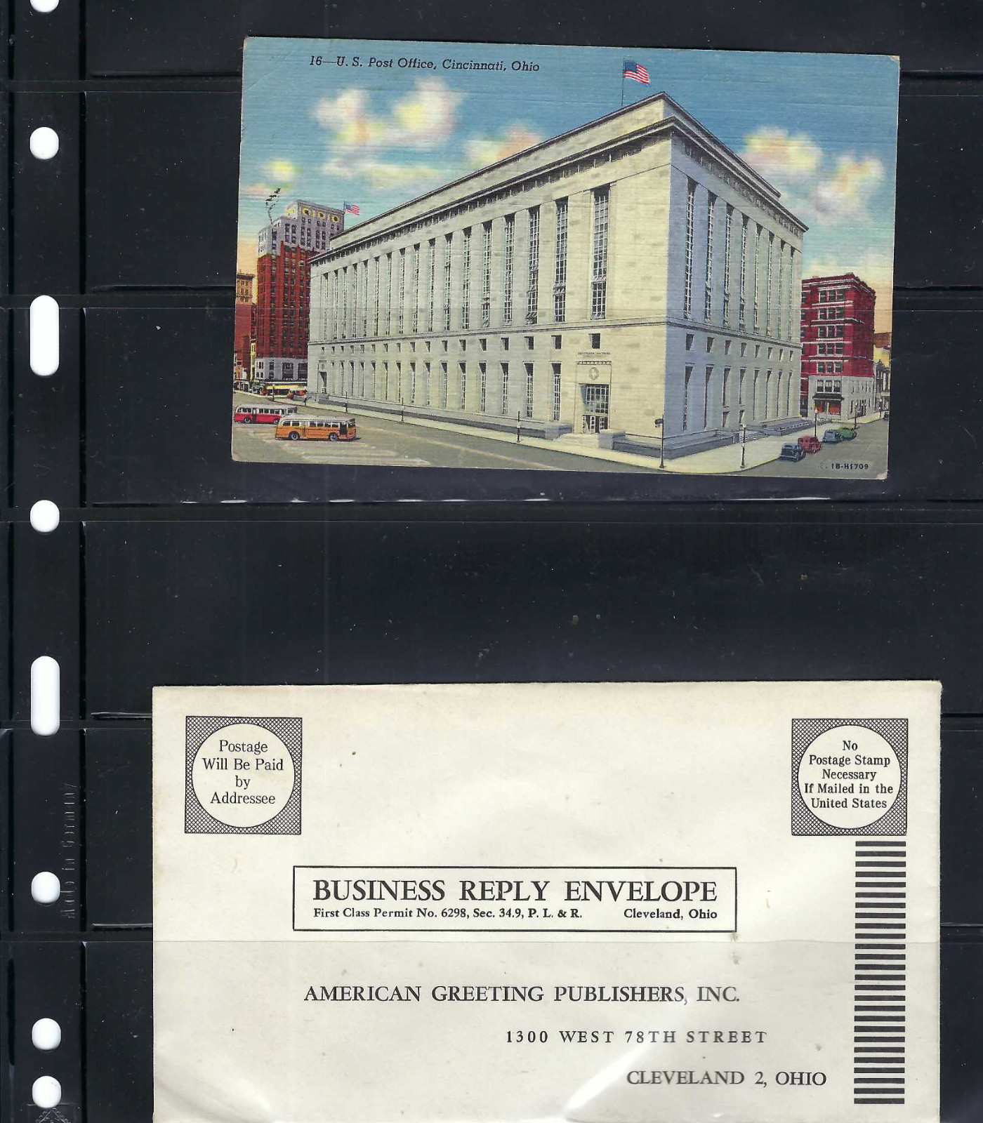 CINCINNATI. OHIO     'POST OFFICE'- POST CARD.- BUSINESS CINCINNATI-  OHIO-