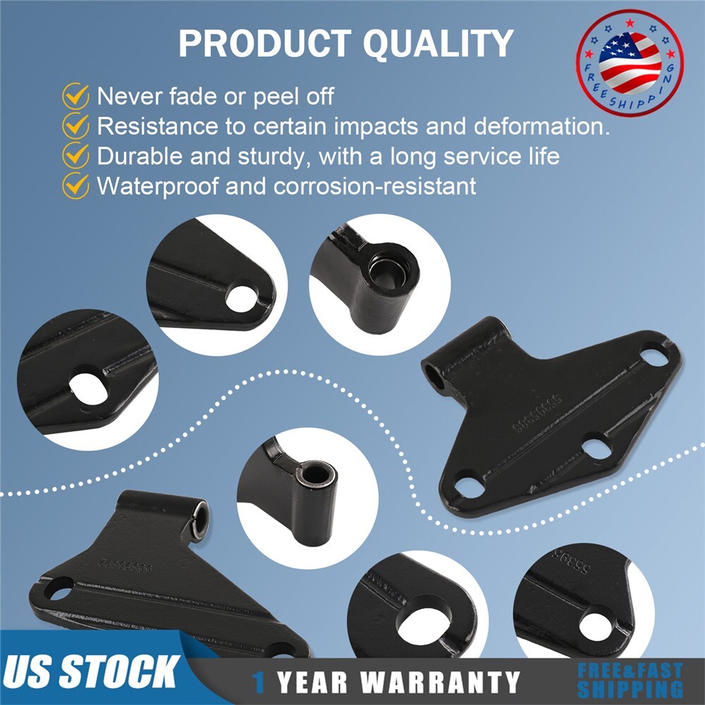 NEW Heavy-duty Body Door Hinge Bracket 2 Door Set For Jeep Wrangler JK 2007-18