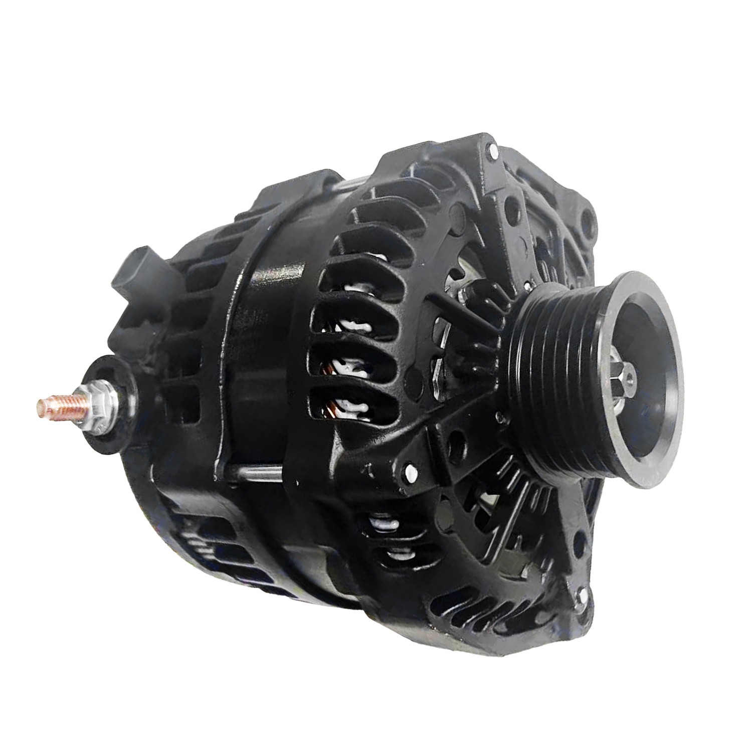 For GMC Yukon Chevy Tahoe Cadillac Hummer H2 350A High Output Black Alternator