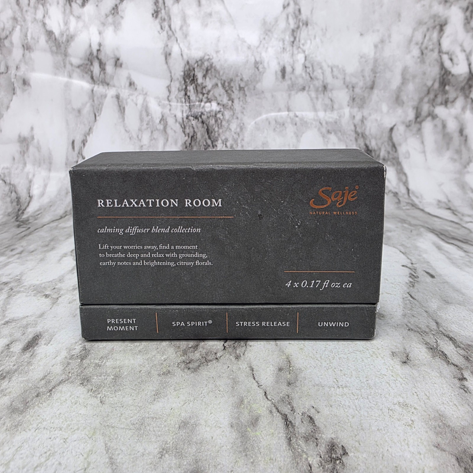 Saje Relaxation Room Calming Diffuser Blend Collection Set of 4