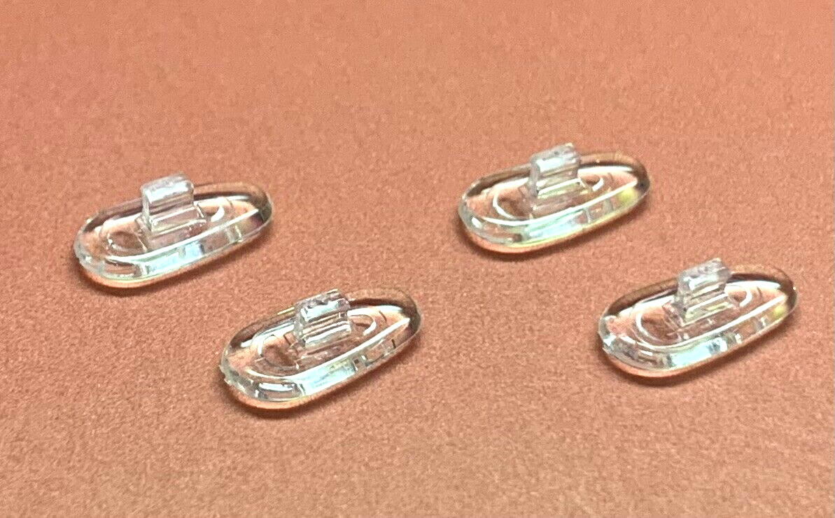 😎 2 Pair:14mm Push-On Snap-In Nose Pads for EyeGlasses Sunglasses Nike Flexon