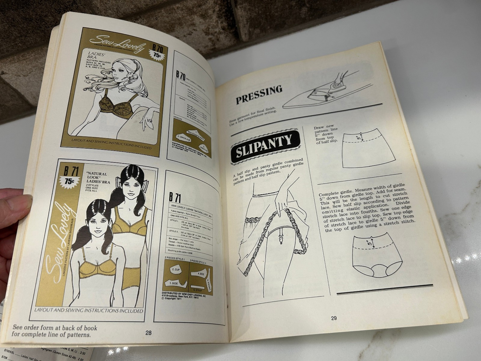 Vintage 1971 Sew Lovely Lingerie Sewing Techniques Books by Laverne Devereaux