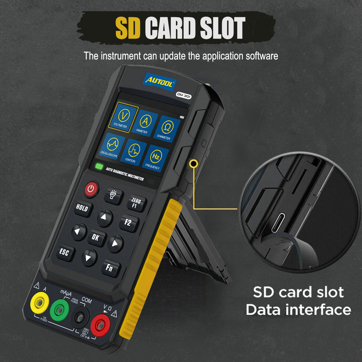 Car Diagnostic Multimeter Circuit Tester AC/DC Voltage Oscilloscope Diode Tester