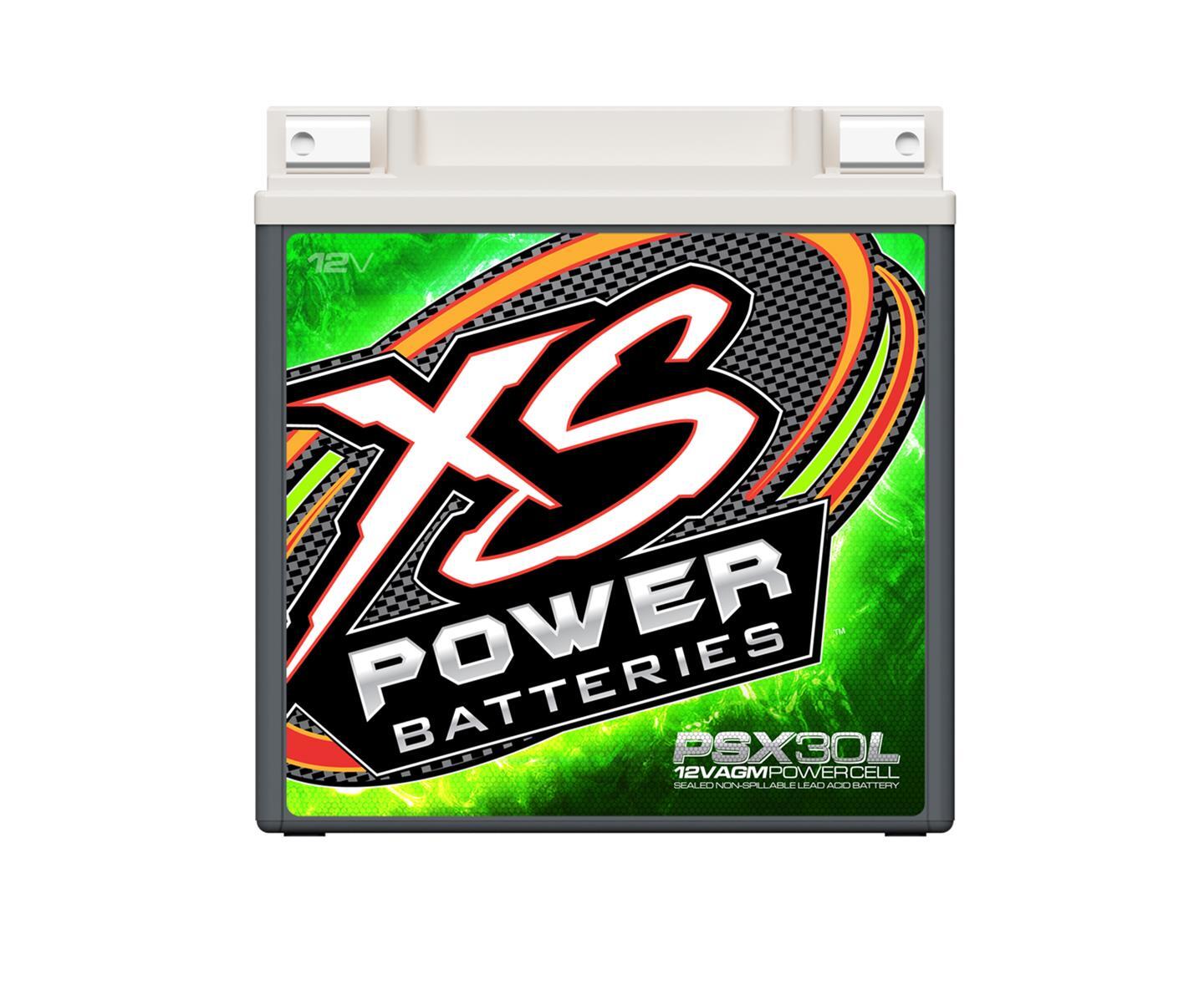 XS Power PSX30L 12V AGM Powersports Battery with M6 Terminal Bolts, Max 2000Amps