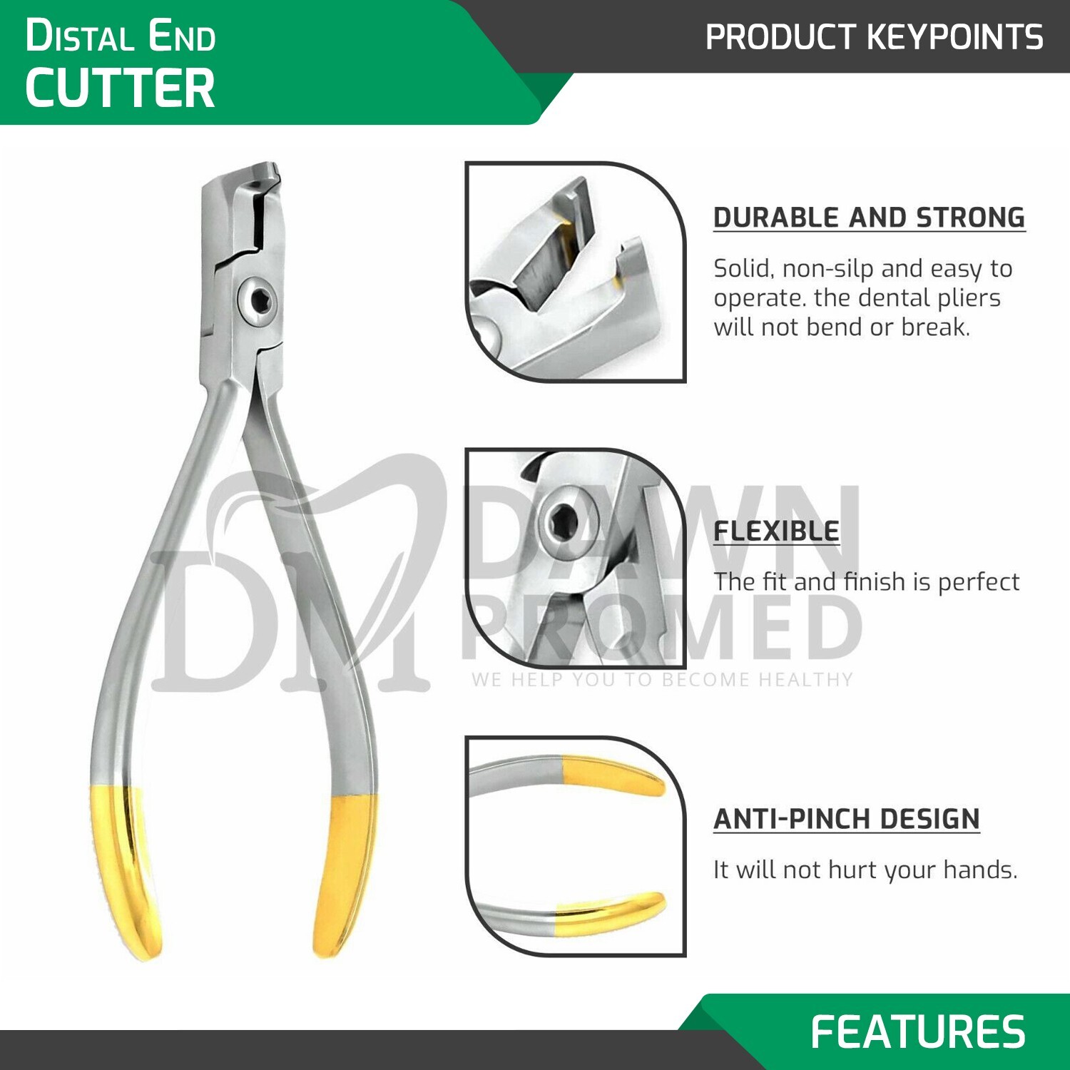 TC Distal End Cutter Plier Hold & Cut Soft and Hard Wire Orthodontic Instruments