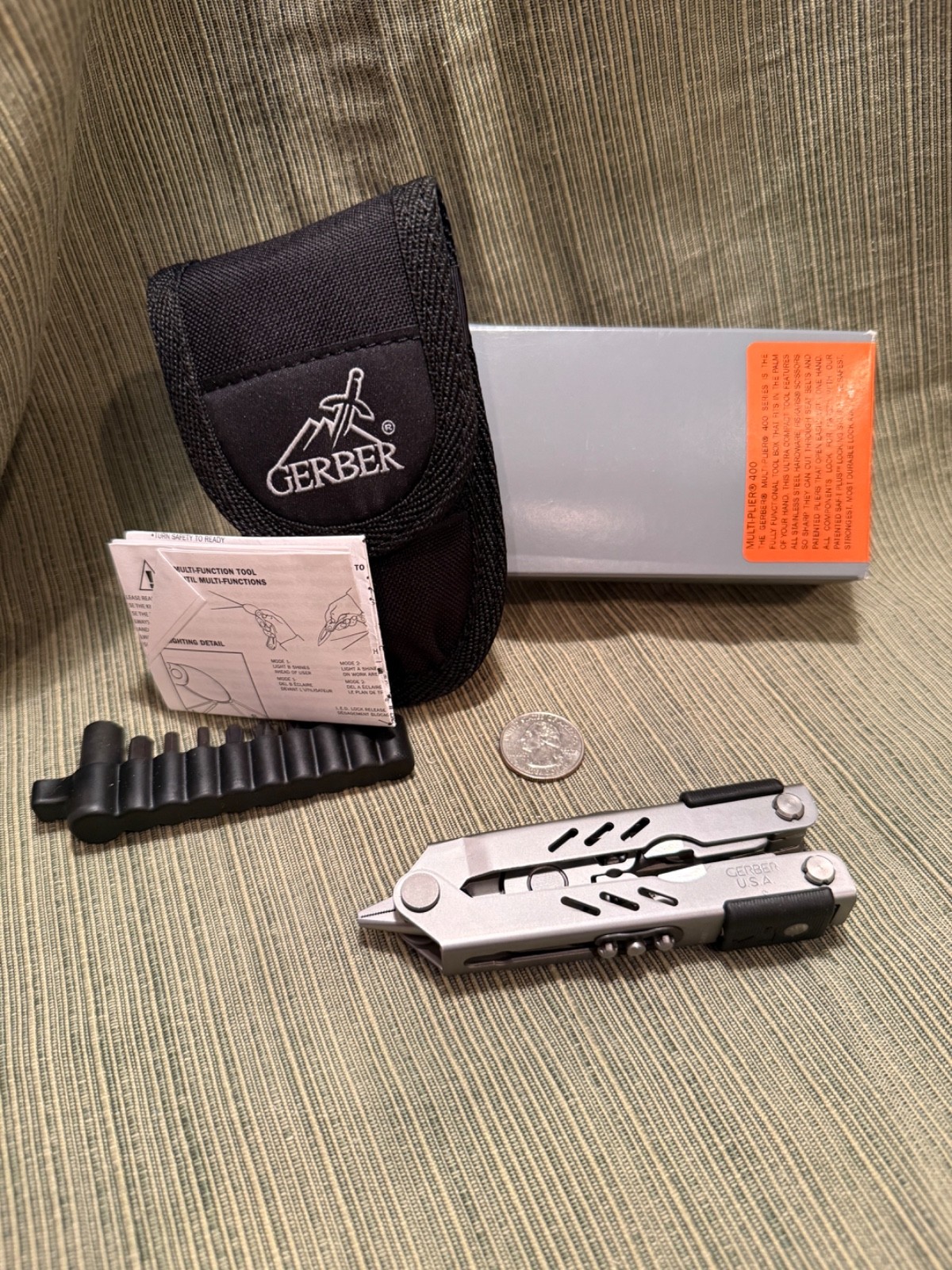 Gerber MP400 Compact Sport 05500 Multi-Plier Made in USA NIB w/ Sheath