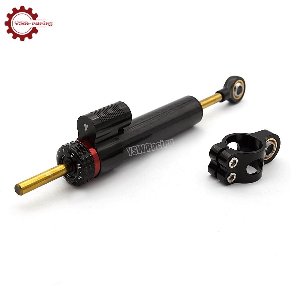 For Kawasaki ZX636 ZX6R 2009-2025 2024 Steering Damper & Bracket Mounting Kit US