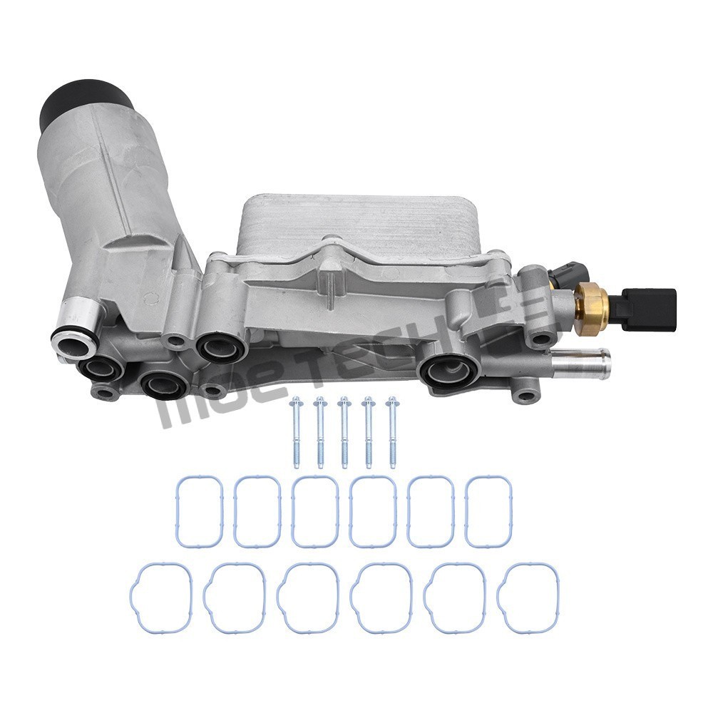 Aluminum Engine Oil Cooler Filter Housing Fit 11-16 Chrysler Dodge Jeep Ram 3.6L
