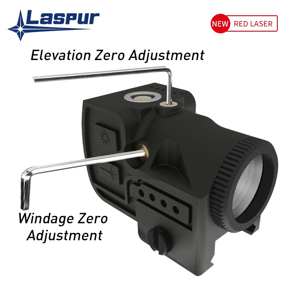 LASPUR Sub Compact Red Laser Sight Light Combo rechargeable battery