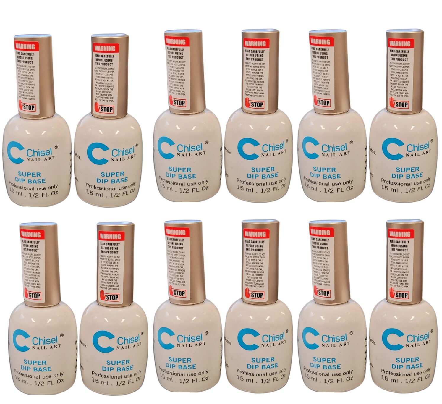 Chisel Dip Essential Liquid - Step #2 SUPER DIP BASE 0.5 Oz (Pack of 12)